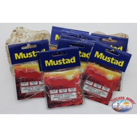 Lignes de pêche Mustad 9 sachets de 3 hameçons LT. 12