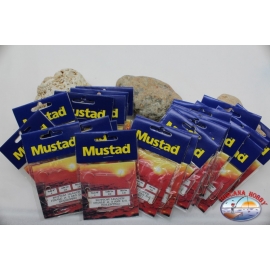 Ligne de pêche Mustad 24 sachets de 3 hameçons LT. 17