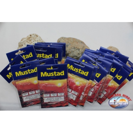 Ligne de pêche Mustad 24 sachets de 3 hameçons