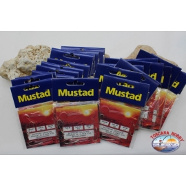 Ligne de pêche Mustad 24 sachets de 3 hameçons LT. 19