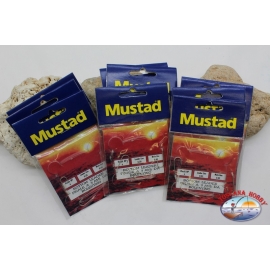 Lignes de pêche Mustad 9 sachets de 3 hameçons LT. 15