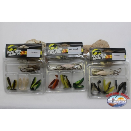 Kit Shad Panther Martin 3 paquetes de colores surtidos