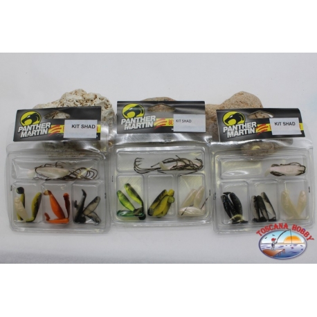 Kit Shad Panther Martin 3 paquetes de colores surtidos