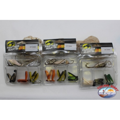 Kit Shad Panther Martin 3 paquetes de colores surtidos