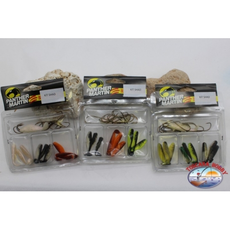 Kit Shad Panther Martin 3 paquetes de colores surtidos