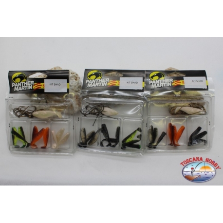 Kit Shad Panther Martin 3 confezioni colori assortiti