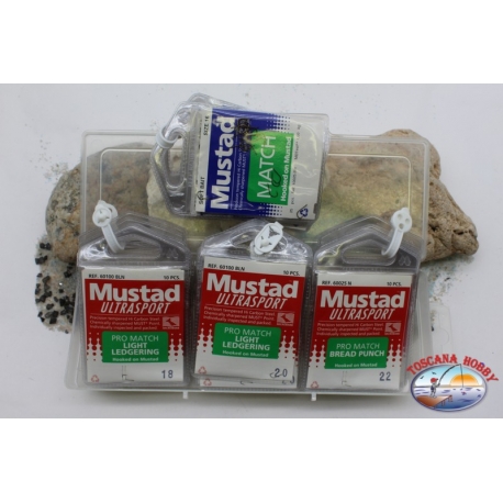 Mustad Fishing Hooks - 40pcs Assorted Size-1