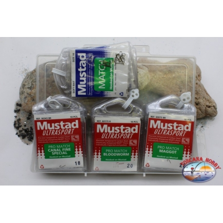 Mustad Fishing Hooks - 40pcs Assorted Size 1