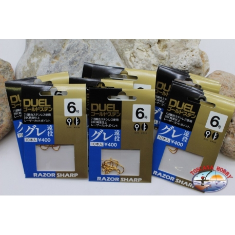 Ami da pesca Duel size 6 con occhiello 10 bustine da 10 pezzi