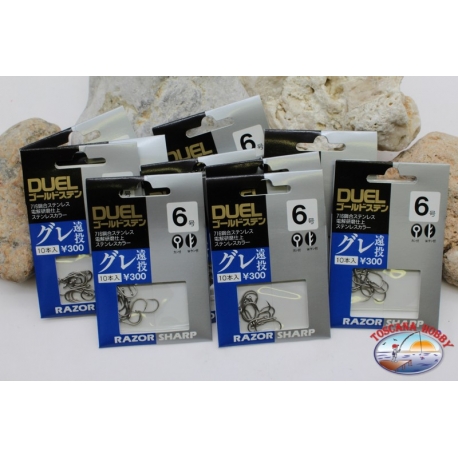 Ami da pesca Duel size 6 con occhiello 10 bustine da 10 pezzi-1