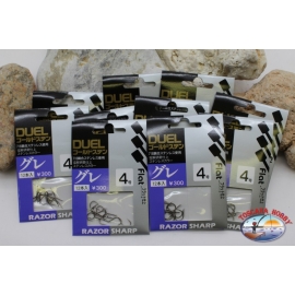 Ami da pesca Duel size 4 con paletta 10 bustine da 12 pezzi K.543