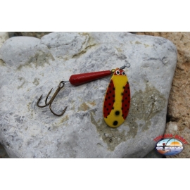 Rotating Fishing Spoon with anchor Panther Martin Beetle Vintage 7 gr yellow