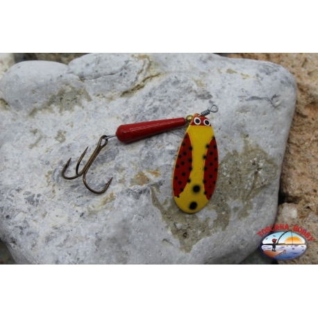 Rotating Fishing Spoon with anchor Panther Martin Beetle Vintage 7 gr yellow