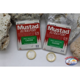 Anzuelos de pesca Mustad - 100 piezas Tamaño surtido 22/24 LT. 158