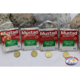 Anzuelos de pesca Mustad - 76 piezas Tamaño surtido LT.160