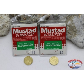 Anzuelos de pesca Mustad - 60 piezas Tamaño surtido 18/20 LT. 165