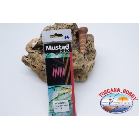 Sabiki Mustad cable rosa 0,30 longitud de 135 cm 5 ami mis.8 FC.A102