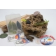 Box assorted with frogs and mice silicone Yo-zuri 14cm + Mustad FC.S43