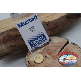 1 Packet of 12 pcs. of swivels Mustad series 78004 sz.20 FC.G118