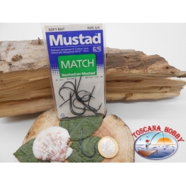 1 Confezione da 10pz ami Mustad cod. 496 sz.3/0 con paletta FC.A229