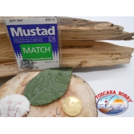 1 Pack de 25 pcs Mustad cod. 496 sz.12 avec la poupée FC.A232