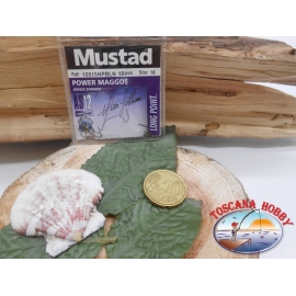 1 Confezione da 10 pz ami Mustad cod.10515NPBLN sz.16 con paletta FC.A244