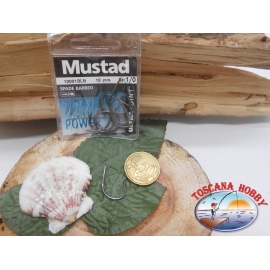 1 Pack 10pcs Mustad cod.10001BLN sz.1/0 avec la poupée FC.A257