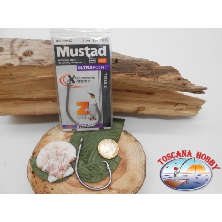 1 Pack de 2 unidades Mustad autoferranti cod.39948Z sz.10/0 corona FC.A263