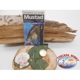 1 Confezione 5pz ami Mustad cod.32808NPBLN sz.5/0 occhiello FC.A269