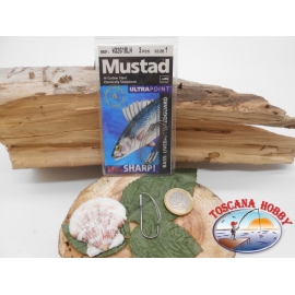 1 Pack 3pcs Mustad antincaglio cod.W3261BLN sz.1 FC.A270