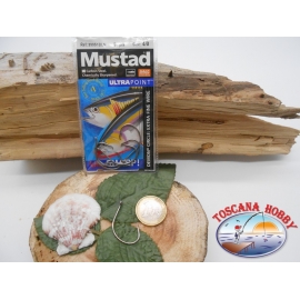 1 Packung 5 stück angelhaken Mustad autoferranti öse art. - nr.39951BLN sz.4/0 FC.A274