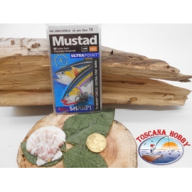 1 Pack 25 pcs Mustad autoferranti eye cod.39951NPBLN sz.12 FC.A275