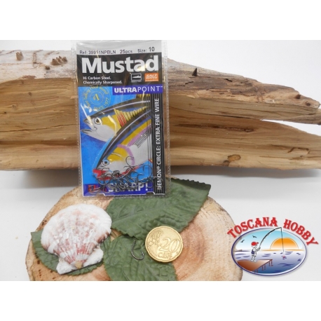 1 Conf 25 pz ami Mustad autoferranti occhiello cod.39951NPBLN sz.10 FC.A277