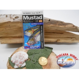 1 Paquete de 15 piezas Mustad autoferranti ojo de bacalao.39954BLN sz.4 FC.A278