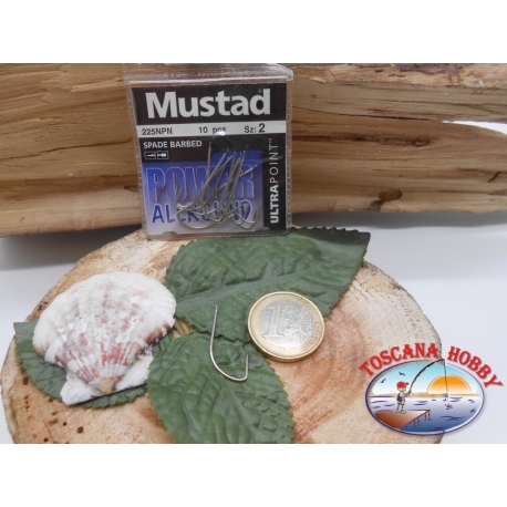 1 paquet de 10 pcs Mustad palette de morue.225NPN sz.2 FC.A281