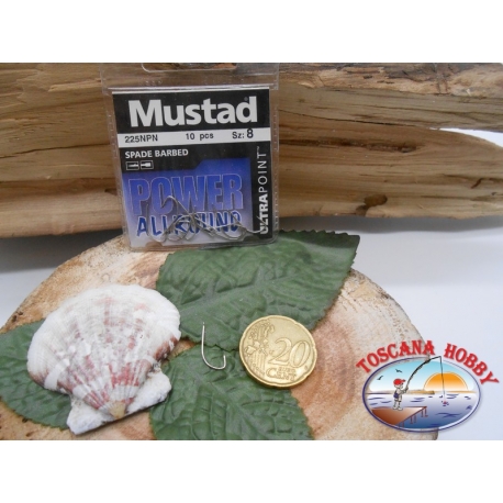 1 Pack de 10 uds Mustad paleta de bacalao.225NPN sz.8 FC.A282