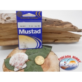 1 Packung mit 10 stk. angelhaken Mustad mit schaufel cod.221C sz.16 CF.A283