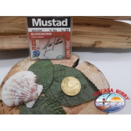 1 sachet de 10 pcs Mustad cod.60015GR sz.22 FC.A321