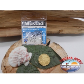 1 sachet de 10 pcs Mustad cod.60001N sz.20 FC.A331