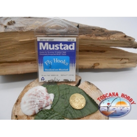 1 bustina da 25 pz ami Mustad cod.80000BR sz.24 FC.A337