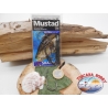 1 bustina 12 pz ami Mustad storti, con occhiello cod.32808NPBLN sz.2/0 FC.A361