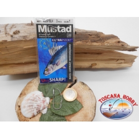 1 sachet, 3 pcs Mustad cod.W3261BLN sz.1 FC.A363