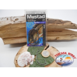 1 bustina 12 pz ami Mustad storti, occhiello cod.38104NPBLN sz.2/0 FC.A364