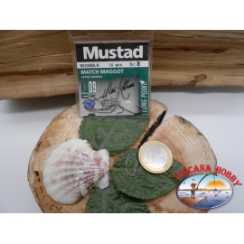 1 sachet de 10 pcs Mustad, une palette de morue.90339BNL sz. 8 FC.A369