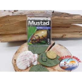 1 sachet de 10 pcs Mustad, l'œillet de la morue.10006BLM sz. 6 FC.A378