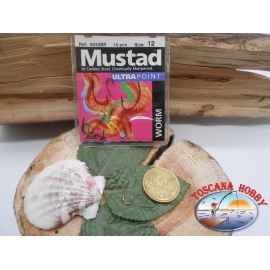 1 sachet de 10 pcs Mustad, une palette de morue.5933BR sz. 12 FC.A385