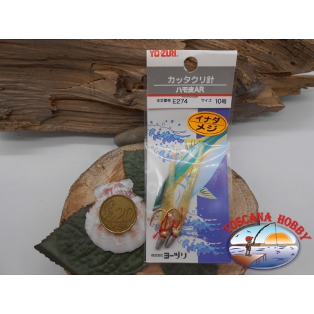 Packung 2 Sabiki haut von fisch Yo-Zuri cod.E274 sz.10 trolling FC.A455