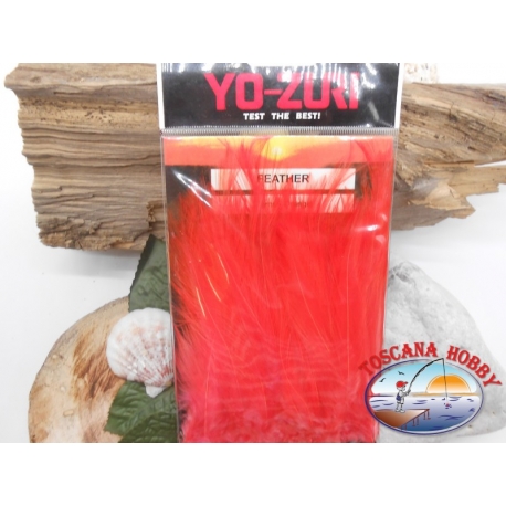 Packung mit ca 100 federn Yo-Zuri cod. Y232-Oder orange FC.T26