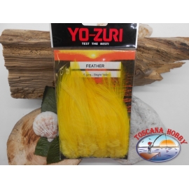 Confezione da circa 100 piume 5gms Yo-Zuri cod. Y232-BY bright-yellow FC.T27