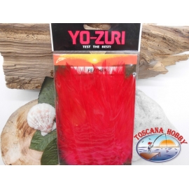 Confezione da circa 100 piume marabou 10gms  Yo-Zuri cod. Y232-R red FC.T30